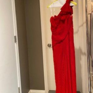 Tadashi Shoji Red Evening Gown